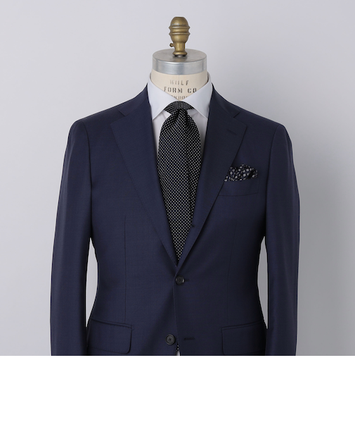 SHIPS: フォサッティ サテン ピンドット ネクタイ