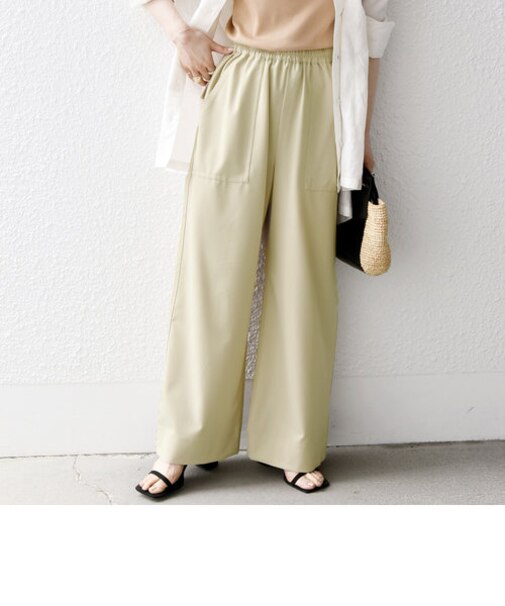 SHIPS any:〈洗濯機可能〉イージー ベイカー ワイド パンツ2 23SS