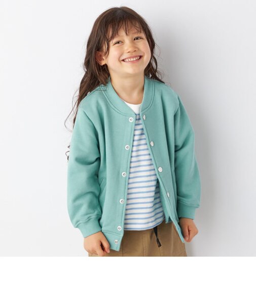 SHIPS any: 裏毛 スナップ カーディガン<KIDS>