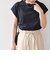 * オーガニックコットン フレンチスリーブ スリット TEE 24SS ◇