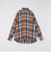 CORDINGS: マブチ チェック リネン シャツ