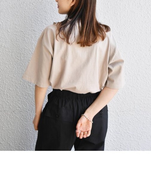 SHIPS any: ”COTTON USA”  ヘビーウェイト クルーネック ポケット Tシャツ