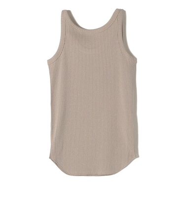 SHIPS Primary Navy Label:丸胴 テレコ タンクトップ