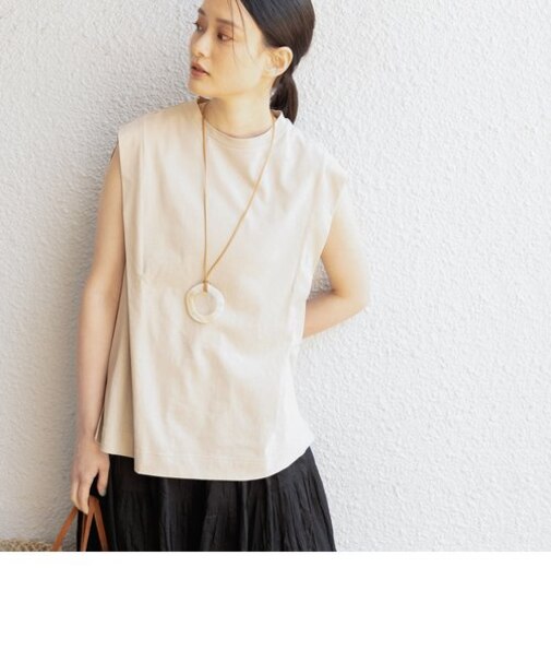 〈汗染軽減加工〉フレンチスリーブ プルオーバー◇