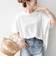 【WEB限定】SHIPS any:〈洗濯機可能〉ワッフル ワイド TEE