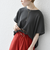 【WEB限定】SHIPS any:〈洗濯機可能〉ワッフル ワイド TEE