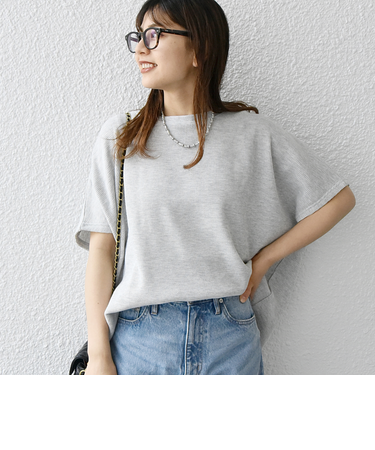 【WEB限定】SHIPS any:〈洗濯機可能〉ワッフル ワイド TEE
