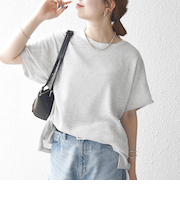 【WEB限定】SHIPS any:〈洗濯機可能〉ワッフル ワイド TEE