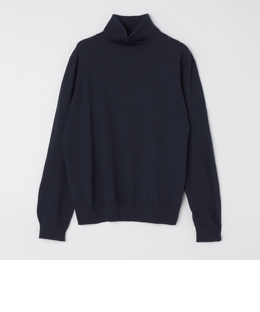 SHIPS: HANDFRAME 16ゲージ タートルネック ニット