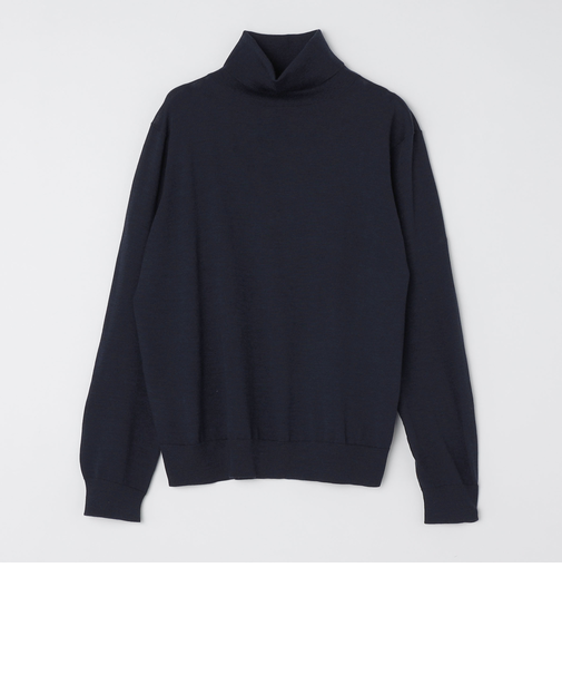 SHIPS: HANDFRAME 16ゲージ タートルネック ニット