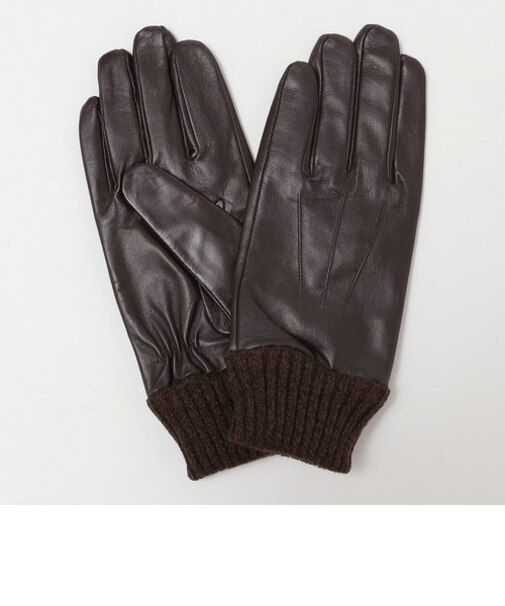 SHIPS: レザー リブグローブ