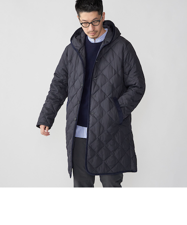 【WEB限定/SHIPS別注】TAION:〈手洗い可能〉ダウン キルティング フード コート 23FW