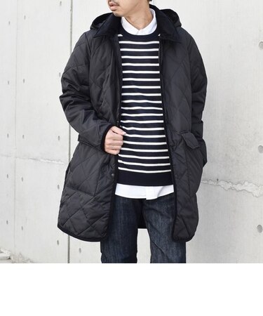 【SHIPS any別注】TAION: 〈手洗い可能〉ダウン キルティング フード コート 23AW◇
