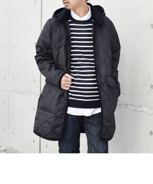 【SHIPS any別注】TAION: 〈手洗い可能〉ダウン キルティング フード コート 23AW◇