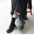 【WEB限定】SHIPS any: トラックソール サイドゴア ブーツ 24FW