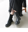 【WEB限定】SHIPS any: トラックソール サイドゴア ブーツ 24FW