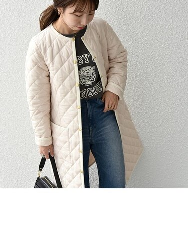 【SHIPS any別注】Traditional Weatherwear: キルティング ロング コート 23AW