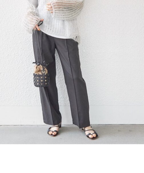 〈手洗い可能〉 ウエスト ゴム イージー テーパード パンツ