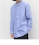 SHIPS any:〈洗濯機可能〉ストライプ / ソリッド リラックス バンドカラー シャツ 26AW◆