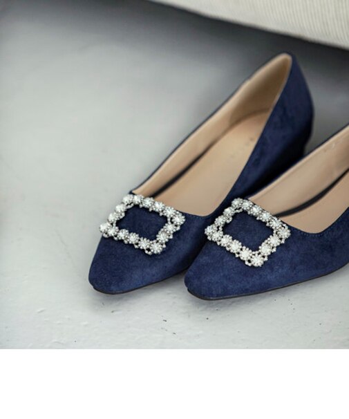 quaranciel: ビジュー モチーフ パンプス