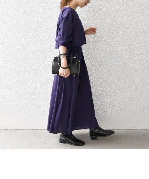 SHIPS any:〈洗濯機可能〉ショート ブラウス セット アップ ワンピース