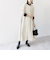 【WEB限定】SHIPS any:〈洗濯機可能〉ダブルクロス Aライン シャツワンピース［NAVY BLUE］