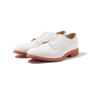 【Southwick別注】SANDERS: White Nubuck Officer Shoe