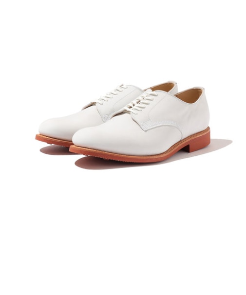 【Southwick別注】SANDERS: White Nubuck Officer Shoe