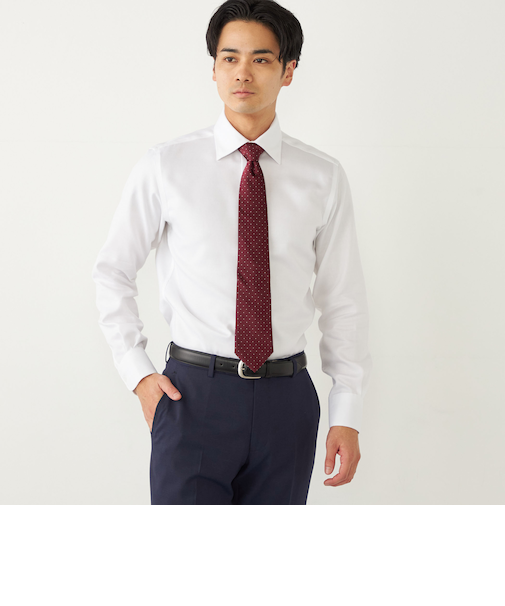 SHIPS Colors: <消臭> LUTHAI ワイドカラー ドレスシャツ 2