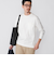 【WEB限定】SHIPS: テレワーク ビズ ガスコットン クルーネック ポケットTシャツ（ロンT）