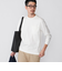 【WEB限定】SHIPS: テレワーク ビズ ガスコットン クルーネック ポケットTシャツ（ロンT）