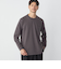 【WEB限定】SHIPS: テレワーク ビズ ガスコットン クルーネック ポケットTシャツ（ロンT）