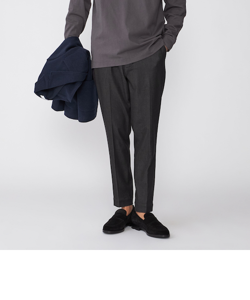 【WEB限定】SHIPS: WONDER デニムライク スラックス