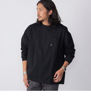 【WEB限定】SHIPS:〈汗染み防止加工〉ワンポイントロゴ ビッグシルエットヘビーウェイトTシャツ