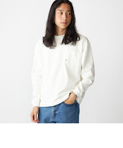 【WEB限定】SHIPS:〈汗染み防止加工〉ワンポイントロゴ ビッグシルエットヘビーウェイトTシャツ
