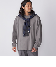 【WEB限定】SHIPS:〈汗染み防止加工〉ワンポイントロゴ ビッグシルエットヘビーウェイトTシャツ