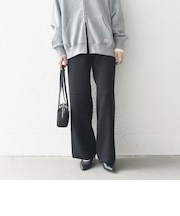 SHIPS any:〈手洗い可能〉ミラノリブ スムース ニット ロングパンツ