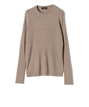 SHIPS Primary Navy Label:シルク カシミヤ プルオーバー