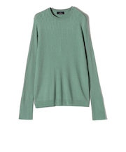 SHIPS Primary Navy Label:シルク カシミヤ プルオーバー