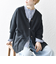 SHIPS any: AQUA カシミヤ ミックス Vネック ニット カーディガン