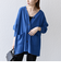 SHIPS any: AQUA カシミヤ ミックス Vネック ニット カーディガン