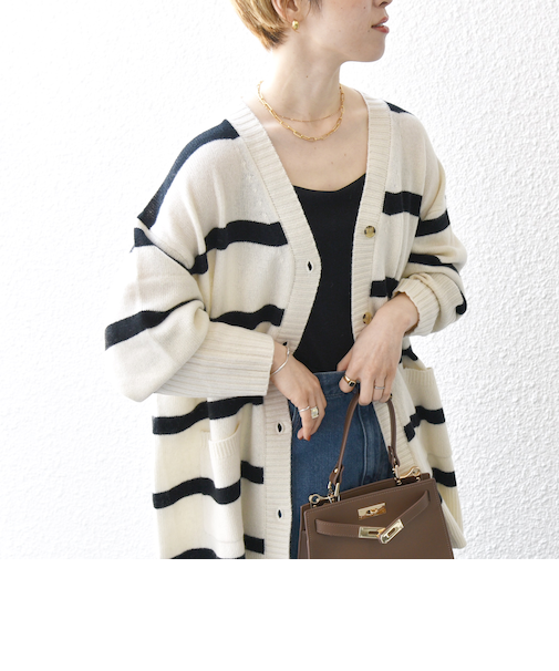 SHIPS any: AQUA カシミヤ ミックス Vネック ニット カーディガン