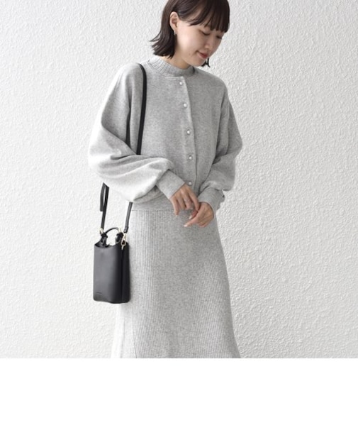 * 〈手洗い可能〉カーディガン + ワンピース ニット セットアップ ◇