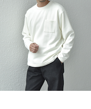 SHIPS any: パールワッフル フェイクレイヤード Tシャツ (ロンT)◇