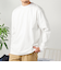 SHIPS any: スムースコットン クルーネック Tシャツ (ロンT)◇