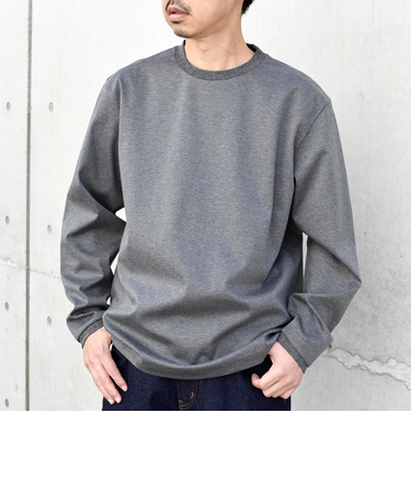 SHIPS any: スムースコットン クルーネック Tシャツ (ロンT)◆