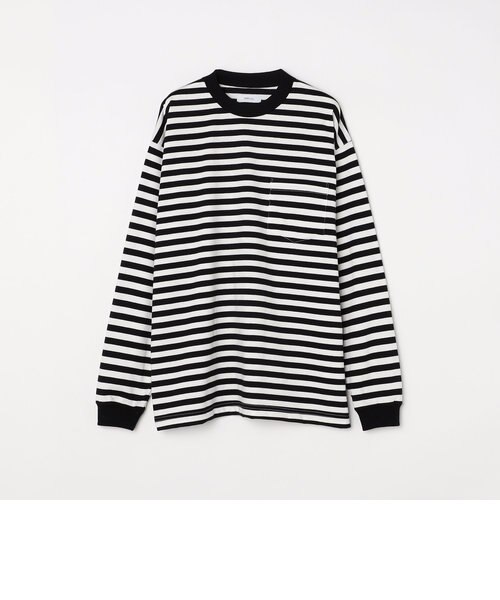 epine ボーダーロンT ネイビー WETTEMPT｜ウィテンプト】CREW NECK MULTI BORDER LONG TEE