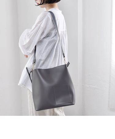 quaranciel: ライン 2way ショルダー バッグ