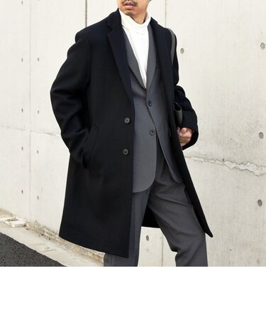 SHIPS any: FUTURE MELTON チェスター コート 23AW◇