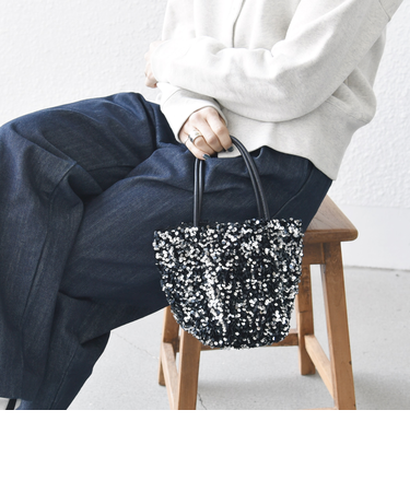 SHIPS any: スパンコール 2WAY ショルダー バッグ